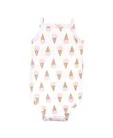 Hudson Baby Girls Cotton Sleeveless Bodysuits
