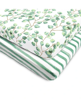 Bublo Baby Pack and Play Fitted Sheet, Portable Pack N Plays Mini Crib Sheets, 2 Pack Play Sheets