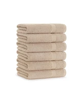 True Color Bath Towels (6 Pack), Solid Options, 25x52 in., 100% Soft Cotton