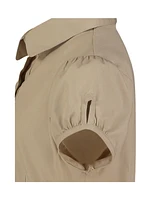 Nautica Big Girls Uniform Belted Poplin Shirt Dress