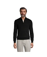 Lands' End Men's Fine Gauge Quarter Zip
