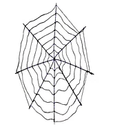 16" Lighted Battery Operated Spider Web Halloween Decoration with Led Lights