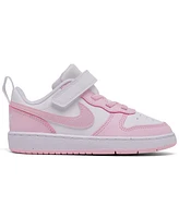 Nike Toddler Girls Court Borough Low Recraft Adjustable Strap Casual Sneakers from Finish Line