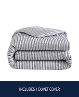 Nautica Coleridge Stripe Cotton Reversible Duvet Cover