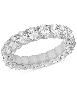 Diamond Oval-Cut Eternity Band (3 ct. t.w.) Platinum or 14k Gold