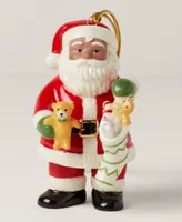 Lenox African American Santa & Stocking Porcelain Ornament