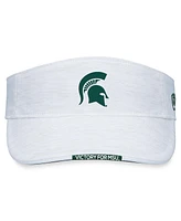 Men's Top of the World White Michigan State Spartans Flare Adjustable Visor
