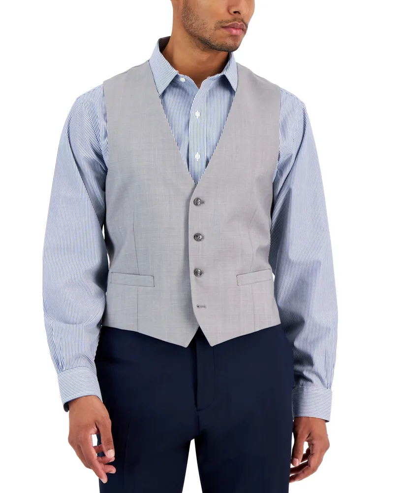 Calvin Klein Men's Slim-Fit Wool Infinite Stretch Suit Vest - Close Out!