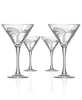 Rolf Glass Palm Tree Martini Glass 10oz