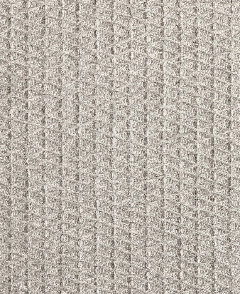 Closeout! Nautica Baird Solid Cotton Dobby Reversible Blanket