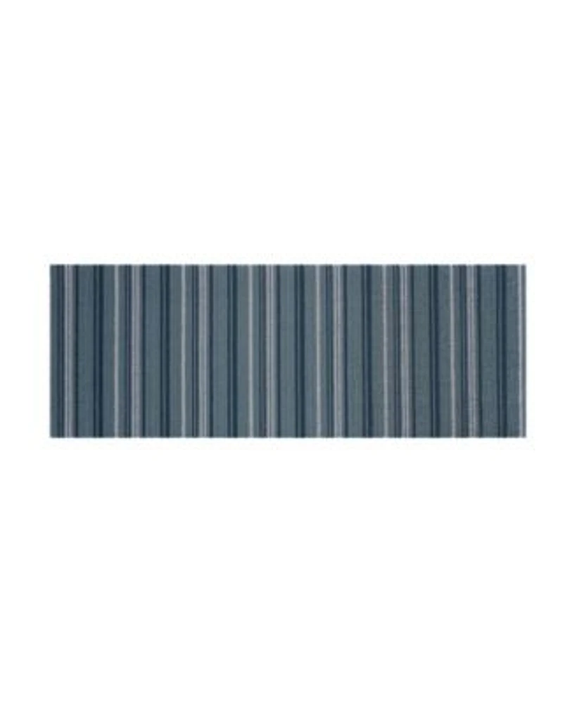 Nautica Polyvinyl Chloride Loop Utility Indoor Or Outdoor Striped Mats