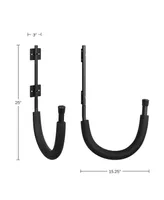 Kayak Storage Rack - Kayak Wall Mount Hangers with 100lb Capacity for Paddleboards, Surfboards, or Snowboards - For Garage or Shed by Rad Sportz