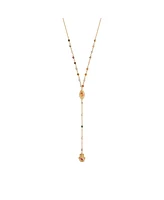Benevolent Spirit - Tourmaline Evil Eye Hamsa Lariat Necklace