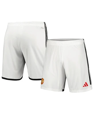 Men's adidas White Manchester United 2023/24 Home Replica Shorts