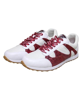 Women's Cuce Red Atlanta Falcons Glitter Sneakers
