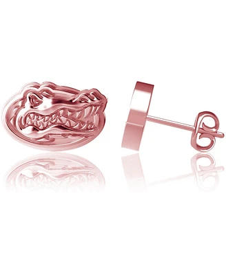 Women's Dayna Designs Florida Gators Rose Gold Post Earrings