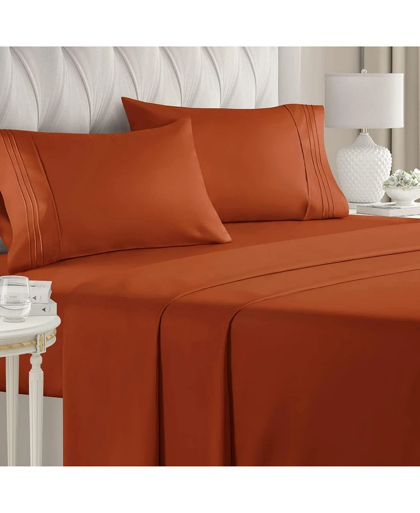 Piece Deep Pocket Microfiber (Muted, Vibrant, Heathered) Sheet Set