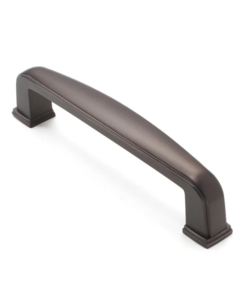Cauldham 10 Pack Solid Kitchen Cabinet Handles (3-3/4" Hole Centers) - Drawer/Door Hardware - Style T765 - Oil Rubbed Bronze