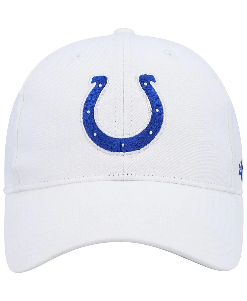 Big Boys and Girls '47 Brand White Indianapolis Colts Secondary Mvp Adjustable Hat