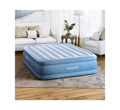 Beautyrest Sensarest Raised Inflatable Air Mattress with Built-In Pump, Queen