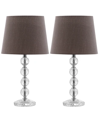 Safavieh Set of 2 Nola Stacked Crystal Ball Table Lamps