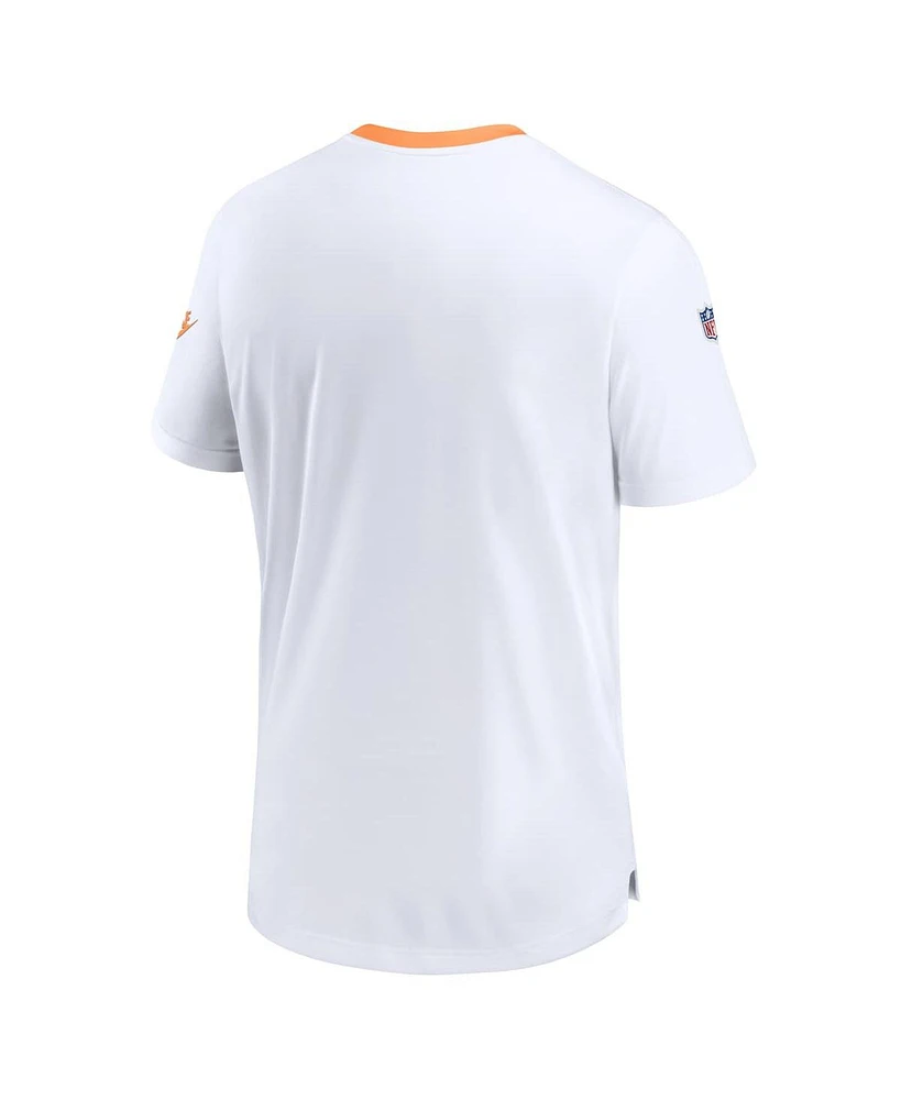 Men's Nike White Tampa Bay Buccaneers Throwback Coach Performance T-shirt