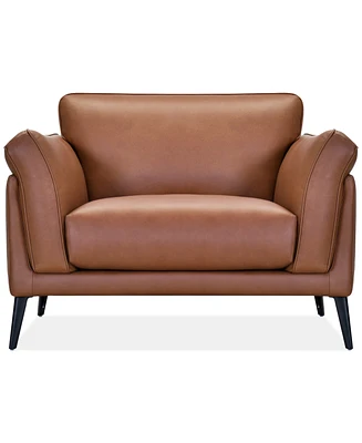 Keery 49" Leather Chair, Created for Macy's
