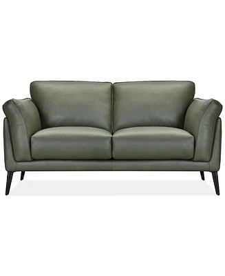Keery 66.5" Leather Loveseat, Created for Macy's