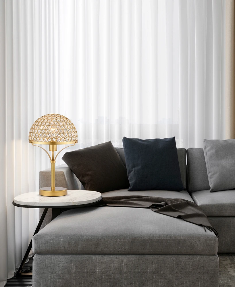 Gizella 9.5" 1-Light Indoor Table Lamp with Light Kit