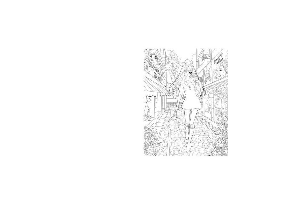 The Manga Artist's Coloring Book- Fashion!- Fun Clothes & Characters to Color by Christopher Hart