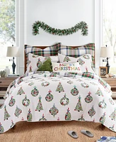 Levtex Festive Baubles Reversible 2-Pc. Quilt Set, Twin/Twin Xl