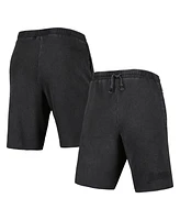 Men's Mitchell & Ness Black Los Angeles Lakers French Terry Tonal Fleece Shorts
