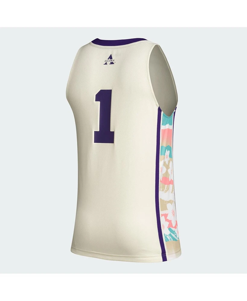 Men's adidas #1 Khaki Alcorn State Braves Honoring Black Excellence Basketball Jersey