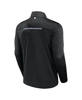 Men's Fanatics Black Las Vegas Raiders Defender Half-Zip Top