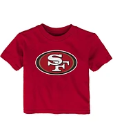 Infant Boys and Girls Scarlet San Francisco 49ers Primary Logo T-shirt