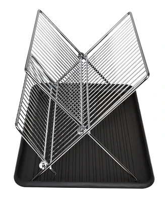 Smart Design Dish Drainer Rack with in Sink or Counter Drying
