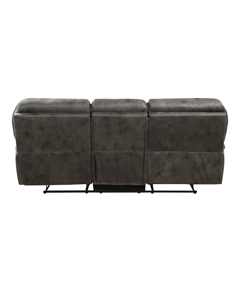 White Label Fleming 90" Double Reclining Sofa