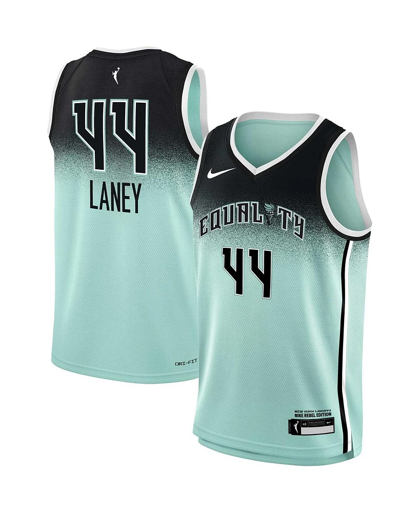 Big Boys and Girls Nike Betnijah Laney Mint New York Liberty 2023 Rebel Edition Victory Player Jersey