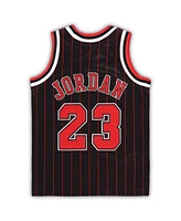 Infant Boys and Girls Mitchell & Ness Michael Jordan Black Chicago Bulls 1996/97 Hardwood Classics Authentic Jersey