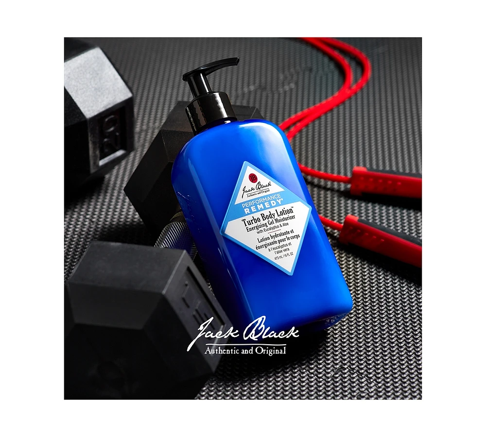 Jack Black Turbo Body Lotion Energizing Gel Moisturizer, 16-oz.