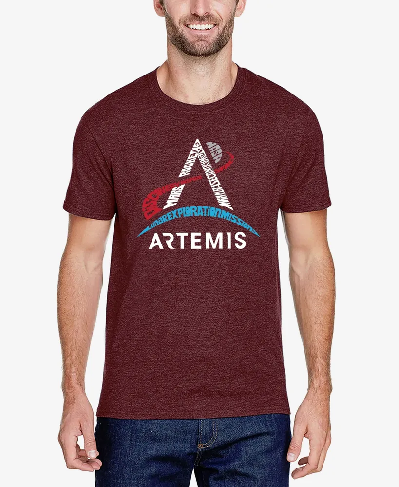 La Pop Art Men's Nasa Artemis Logo Premium Blend Word T-shirt