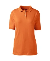 Lands' End Women's Short Sleeve Interlock Polo Shirt