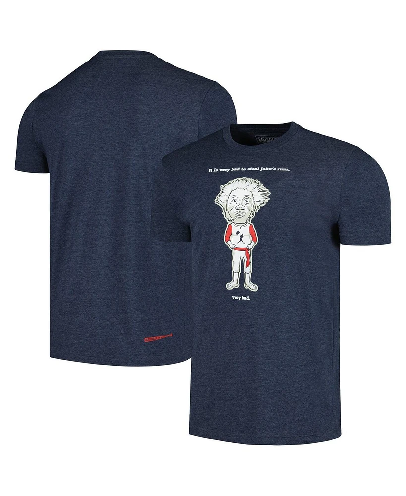 Men's and Women's Baseballism Heather Navy Major League Jobu T-shirt