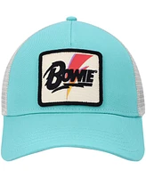 Men's American Needle Teal, Cream David Bowie Valin Trucker Snapback Hat