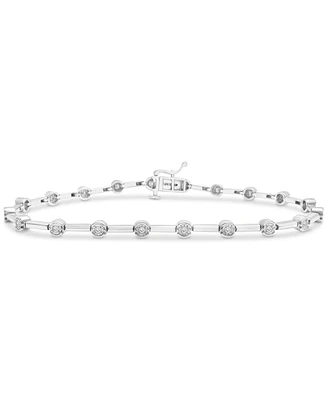Diamond Bar Link Bracelet (1/2 ct. t.w.) 10k Gold