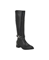Calvin Klein Women's Daphny Knee High Block Heel Boots