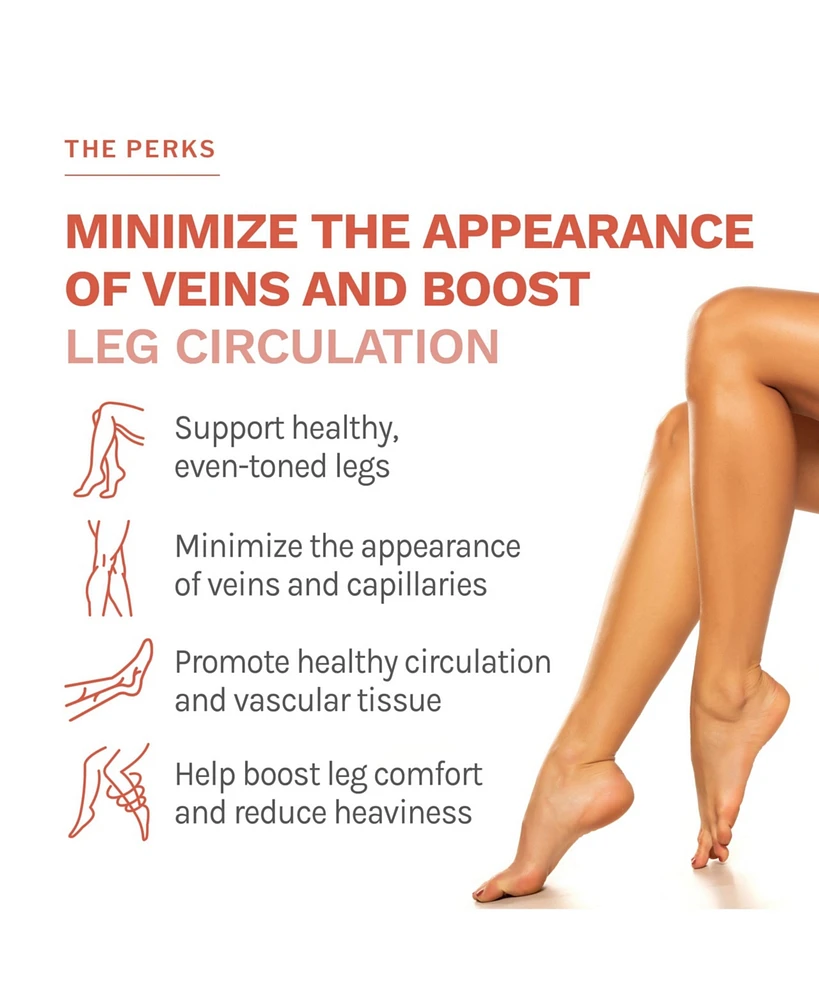 Reserveage Beautiful Legs, Skin Care Supplement for Smooth, Healthy Veins, Helps Reduce Spider Veins, 30 capsules (30 servings)