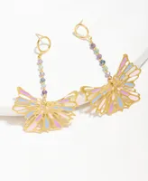 Nectar Nectar New York 18k Gold-Plated Mixed Gemstone Statement Earrings