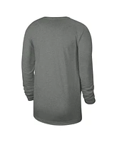 Men's and Women's Nike Heather Gray Washington Wizards 2023/24 Legend On-Court Practice Long Sleeve T-shirt