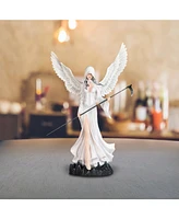 Fc Design 24"H Angel of Death in White Walking with Scythe Statue Fantasy Decoration Figurine Large Sculpture Home Decor Perfect Gift for House Warmin